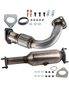 Front Exhaust Flex Pipe And Catalytic Converter compatible for Honda Accord 2.4L 2003-2007