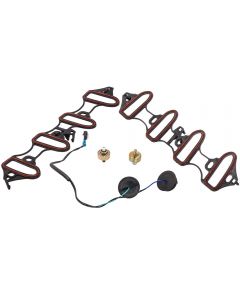 Knock Sensor Harness Intake Manifold Gasket Kit Set compatible for Chevy Silverado 1500