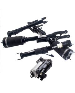 4x Front Right Shocks Struts and Compressor compatible for Mercedes W164 X164 1643200731