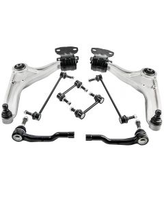 Front Lower Control Arms Tie Rods Sway Bars compatible for Ford Fusion compatible for Lincoln MKZ 13 - 16