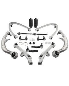 14x Front Lower Control Arms Tierods Sway Bars compatible for Nissan 350Z 2003-2009 RWD 2WD