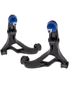 Pair Front Lower Control Arms w/ Bushings compatible for Porsche Cayenne 2008-2010