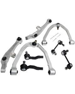 8 Pcs Front Control Arms Tierods Sway Bars compatible for Infiniti G35 2003 - 2006 RWD