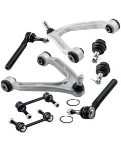 8pcs Front Suspension Control Arm Ball Joint Sway Bar Link Tie Rod compatible for Hummer H3