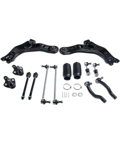 12 Pcs Front Lower Control Arm and Sway Bar End Link compatible for Toyota RAV4 2006 - 2014