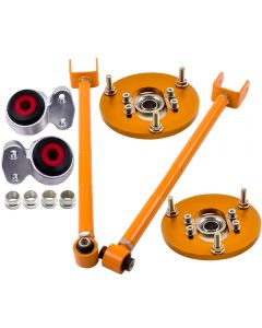 Compatible for BMW E46 Adjustable Rear Camber Arm and Camber Plates and Control Arm Bushings