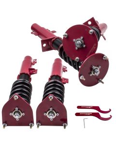 Compatible for Ford Taurus compatible for Mercury Sable 1996-2005 Adj Height Shocks Red Coilover Kits 