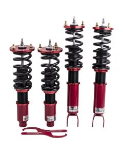 Racing Coilover compatible for Honda Accord 8th Gen 2008-2012 Adj.Damper Red Shocks