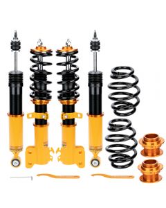 4x Coilovers Rear+ Front Suspension Kits compatible for Toyota Yaris 2013-2017 Adj. Damper