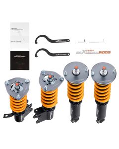 Maxpeedingrods 24 WAY STREET ADJUSTABLE COILOVERS compatible for NISSAN 240SX S14 1995-1998