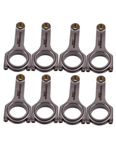 8x 4340 Forged Connecting Rods+ARP 8740 Bolts compatible for Chevrolet Small Block 155.58mm