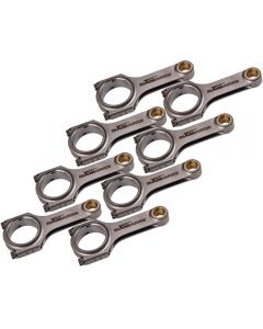 8x 4340 Forged Connecting Rods+ARP 8740 Bolts compatible for Chevrolet Small Block 152.4mm