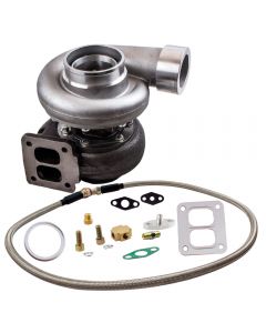 GT45 Turbocharger T4 V-BAND 1.05 A/R 78Trim 600+HP Boost + Oil Feed Line Kits