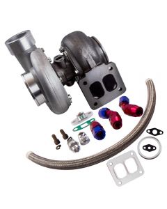 GT45 T4 V-BAND 1.05 A/R 92MM 600+HPS Boost Turbo Charger w/ Oil Return Line kits