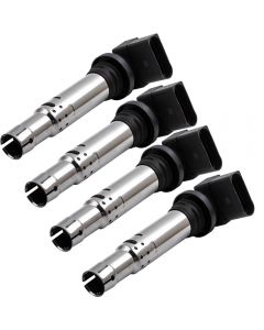 4x Ignition Coil compatible for Volkswagen Golf 1.4 TSI compatible for VW Polo Jetta 1.6 FSI Tiguan Beetle