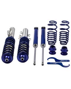 Adjustable Coilovers Absorber Springs compatible for VW Golf MK4 2WD only A4 1998-2005