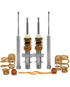 Coil Spring Coilovers Kit compatible for Seat Ibiza MK3 02-08 compatible for VW Polo MK4 9N 1.2L 1.4L