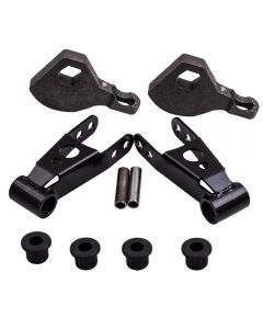 Front Rear Lift Kit Torsion Keys Shackles 3-2 inch compatible for Dodge Durango 1997-2003 4WD