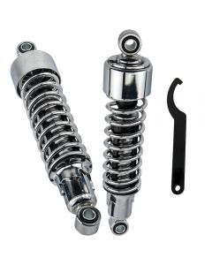 11.75 Lowering Chrome Rear Shocks compatible for XL FXR Iron 883