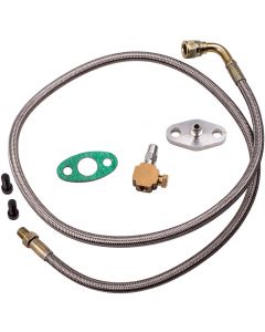 Turbo Oil Feed Line Kit T3 T4 T60 T61 T70 1/8 PNT 90 Degree 43