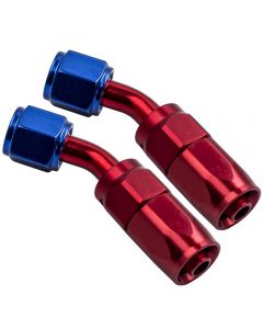 Pair Aluminum Strength 6 AN 45° Swivel Hose End Fitting