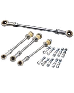 4x Front + Rear HD Sway Bar extension Kit compatible for Nissan GU Y61 compatible for Patrol 240-270 mm Lift