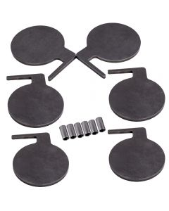 AR500 Dueling Tree Steel Target 6pcs 6 x 3/8 Pads DIY Shooting