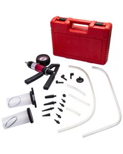 Hand Held Vacuum Pump Brake Bleeder Set Bleed tester Tool Kit 2 Jars Car Bike