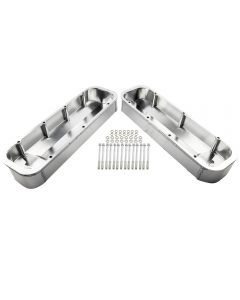 Fabricated Aluminum Tall Valve Covers Compatible for Chevy 454 402 396 427 Big Block Engine