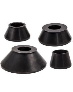 4Pcs Wheel Balancer Standard Taper Cone Kit Tool Shaft Size 40mm Black