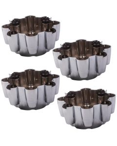 Compatible for Ford F250 F350 Excursion 1999-2005 Set of 4 Chrome 8 Lug Wheel Center Hub Caps 