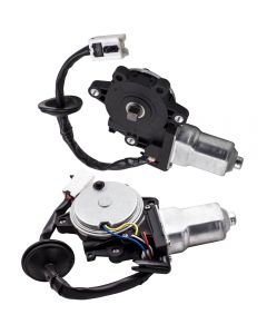 Pair Set Front Power Window Regulator Motors compatible for Nissan 350Z compatible for Infiniti G35 03-07